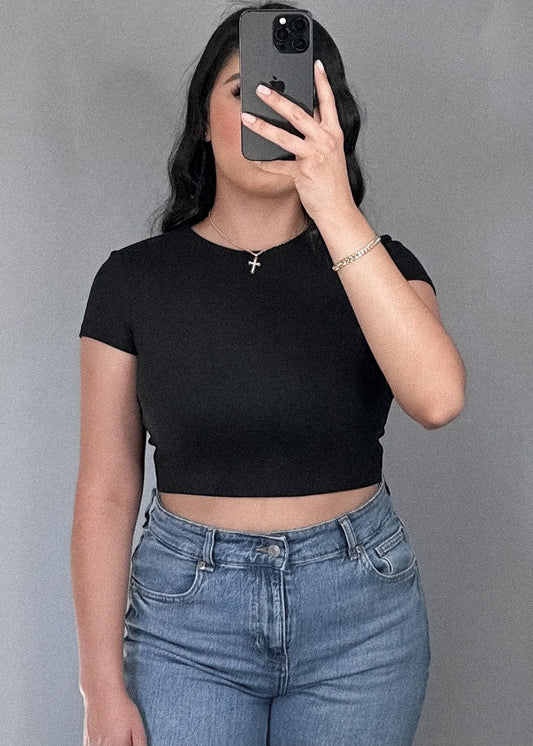 Comfy cropped tee